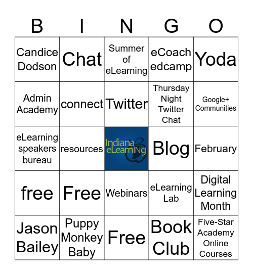 IDOE Professional Development Bingo Card