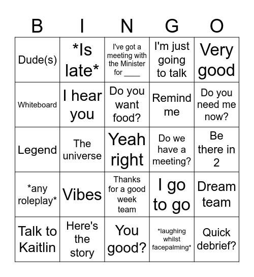 MC Bingo v2 Bingo Card