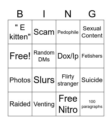 The Discord Bingo Card