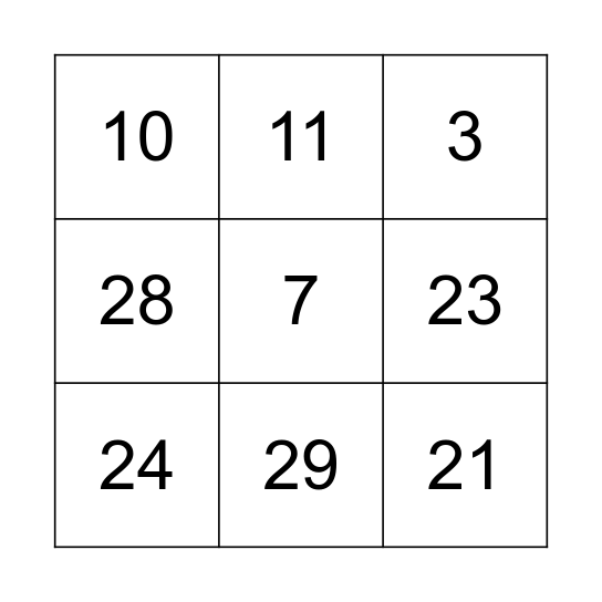 Valentine's Day Bingo Card