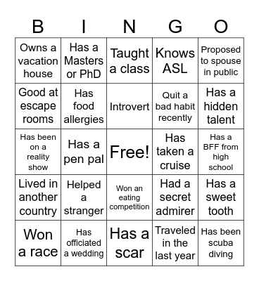 NUSD Bingo Card