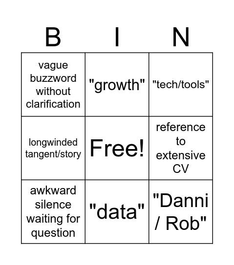 Bingo Card