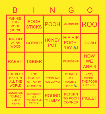 Barbie’s Birthday Bingo Card