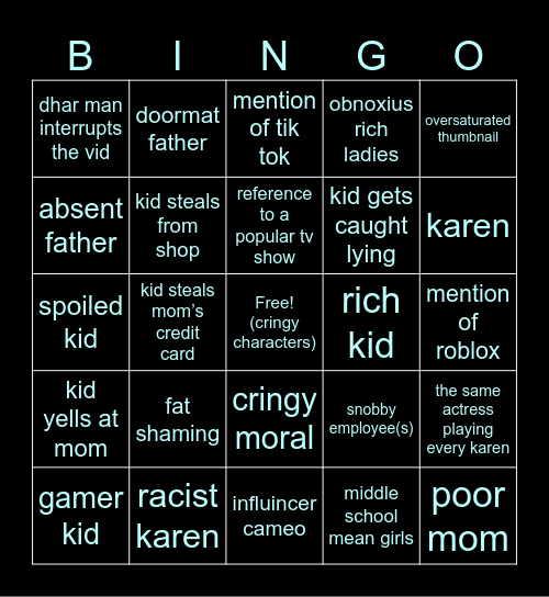 dhar man bingo Card