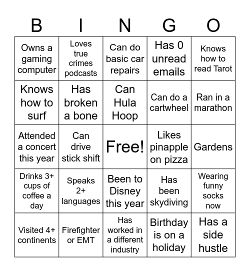 Get to Know your School  3 Family  Bingo Card