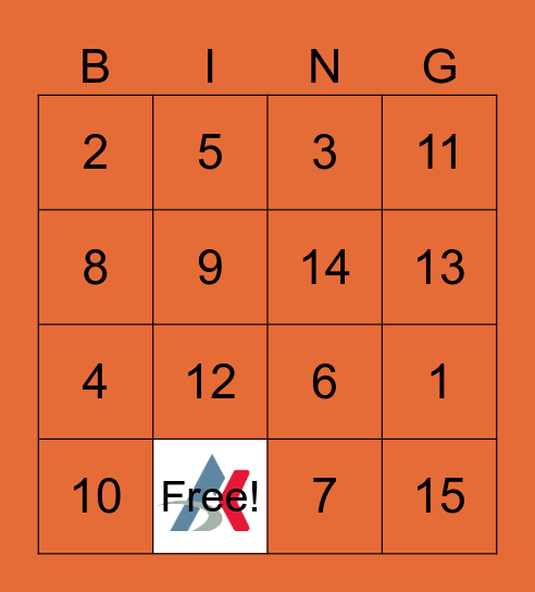 M.E. Bingo Game 3 Bingo Card