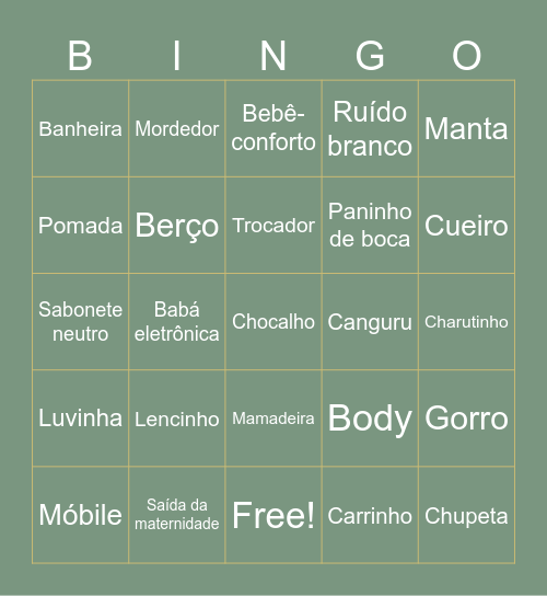Lorenzo! Bingo Card
