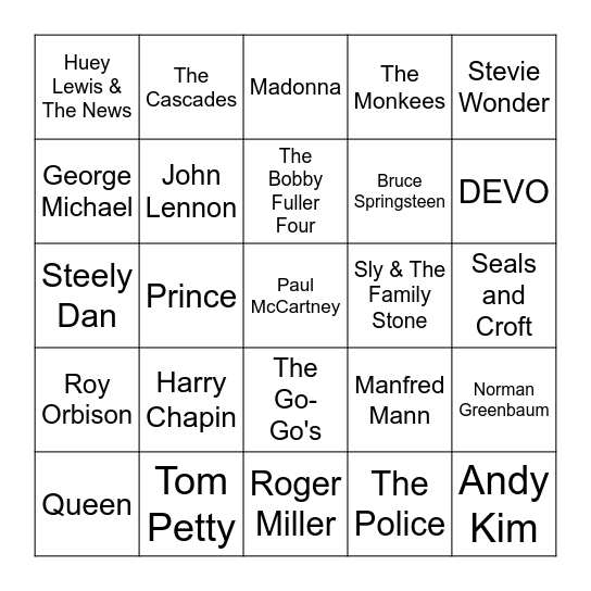 game2 Bingo Card