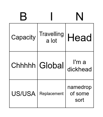 Greatest Human Ever Bingo Card