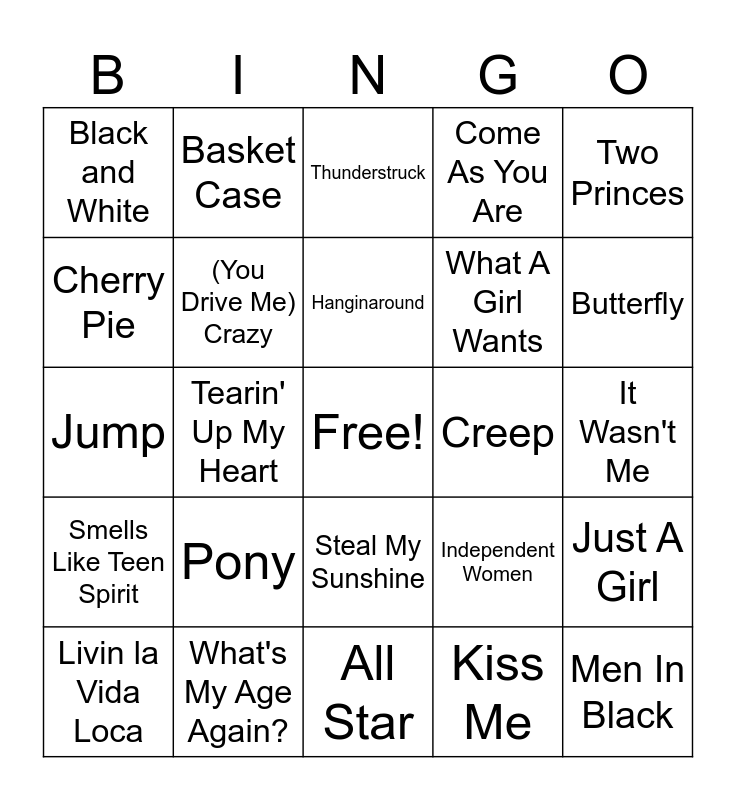 90s-night-2-bingo-card