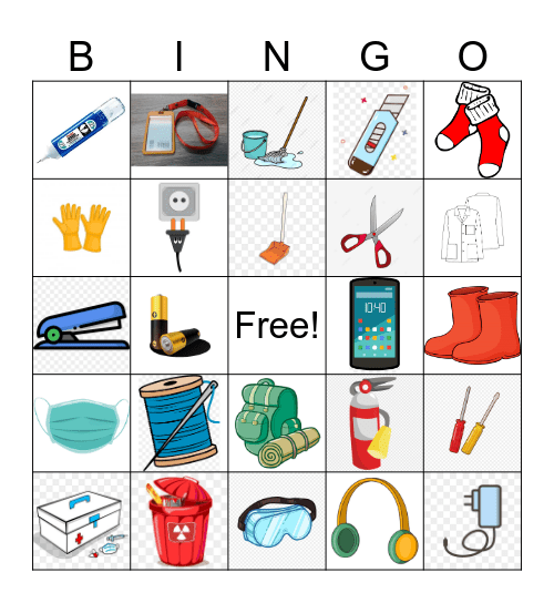 safety activities for Maetaman's kids Bingo Card