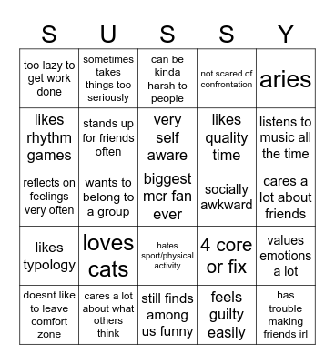 katemaster bingo Card