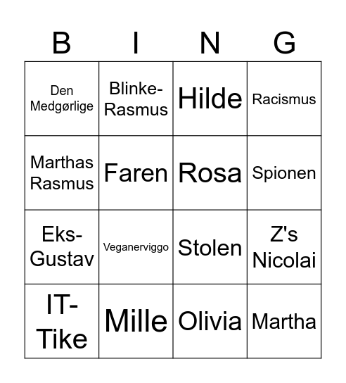 Audi-Bingo Card