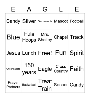 Welcome To Trinity! Bingo Card