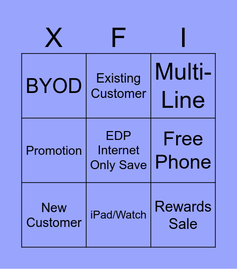 XM Bingo Card