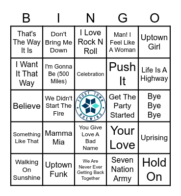 FROST TOWN MUSIC BINGO Card
