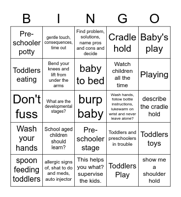 Maryann's Bingo Card