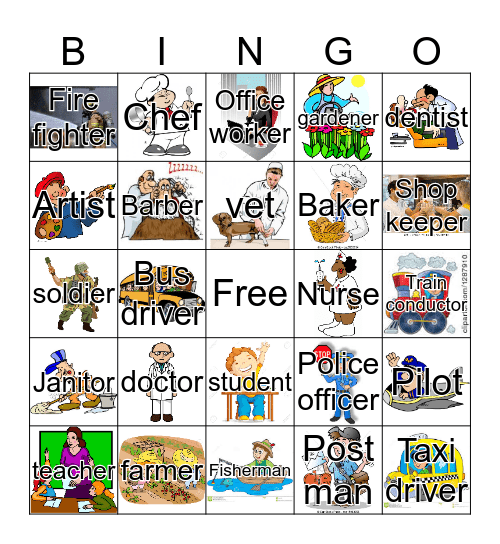 jobs Bingo Card