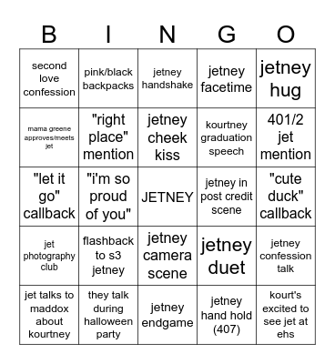 S4 JETNEY Bingo Card