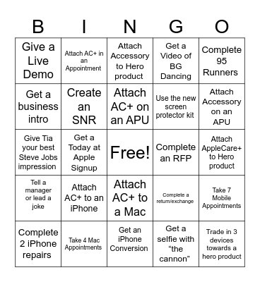 Tax Free Bingo: Team 2 Bingo Card