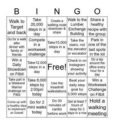 Outsell's March-ing Bingo Card