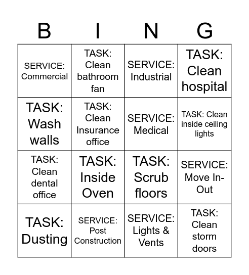 JUST CREDIBLE BINGO Card