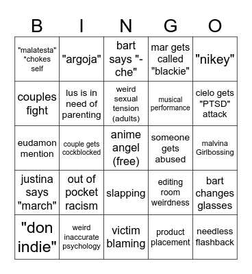 CASI BINGO Card