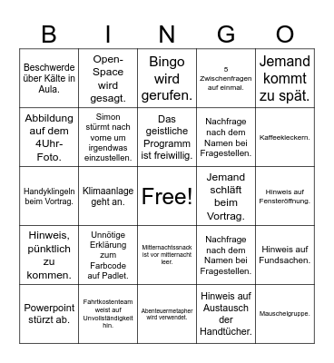 Das Gehirn und seine Wirklichkeit. Bingo Card
