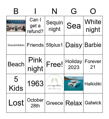 PAULA'S BINGO Card