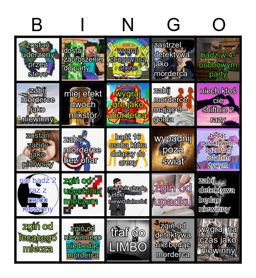 bingo mm Bingo Card