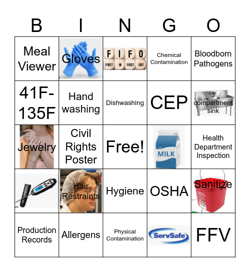 Back to School Training Bingo Card