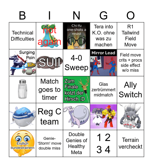 Summer Jam 2023 - VGC Stream Bingo Card