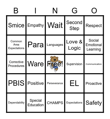 WELCOME BACK!! 2023-2024 Bingo Card