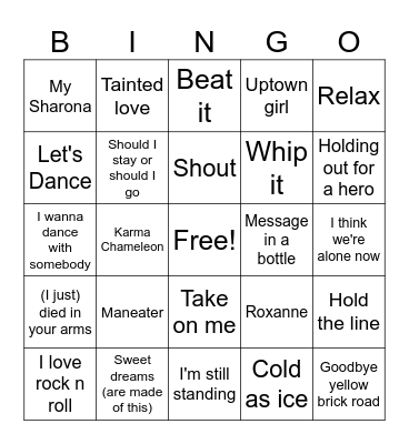 Game 2-5/7/25 Bingo Card