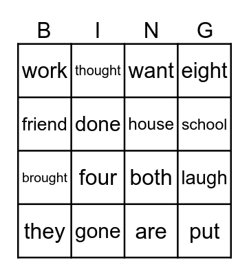 Purple&Pink Bingo Card