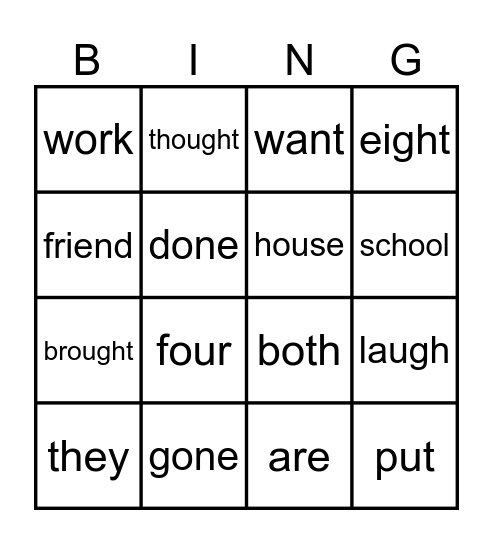 Purple&Pink Bingo Card