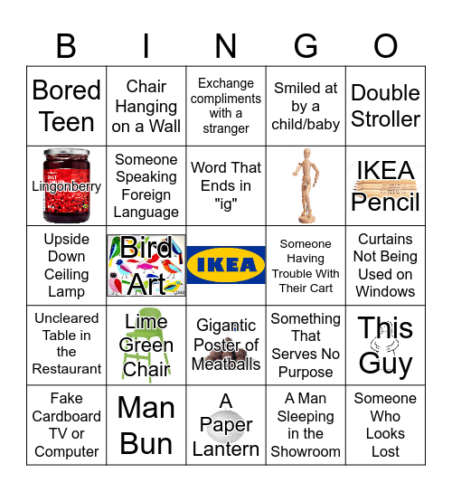 IKEA Bingo Card