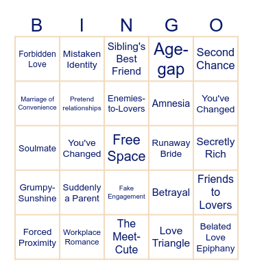 Snug Books Bookstore Romance Day Bingo Card