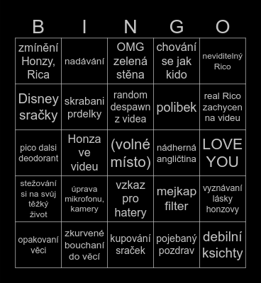 Shopaholicprdel bingo! Bingo Card