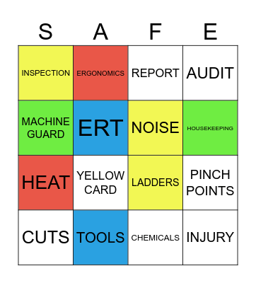 SAFETY BINGO Card