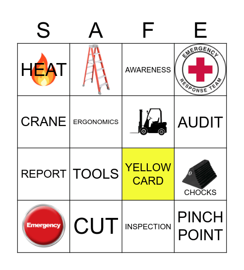 SAFETY BINGO Card