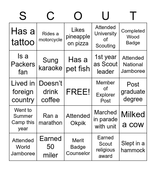 Bingo Card