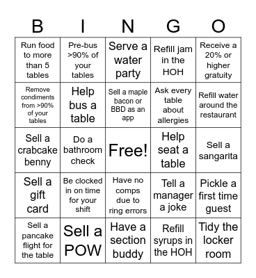 (b)East Austin Snooze Bingo Card