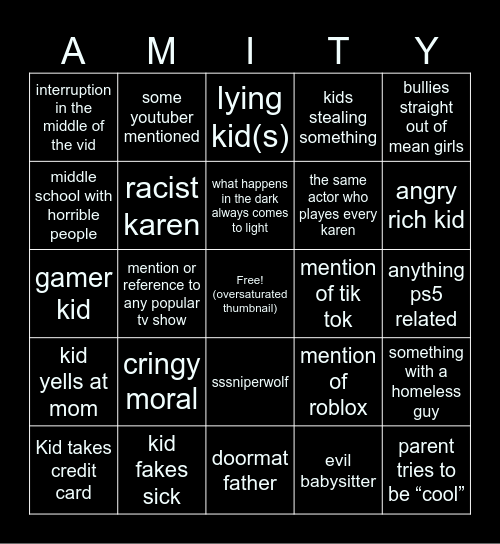 dhar man bingo Card