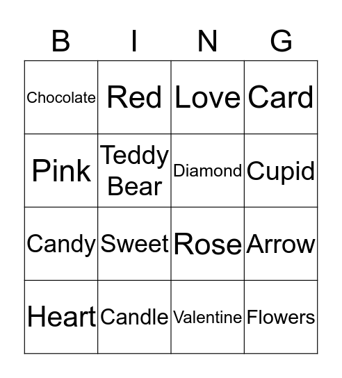 GOD IS LOVE: HAPPY VALENTINE' DAY Bingo Card