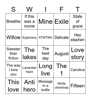 Fairysxmoa Bingo Card