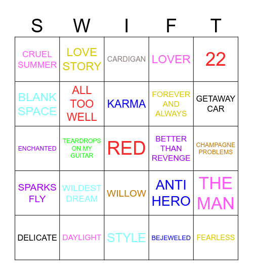 @laliftbangtan Bingo Card