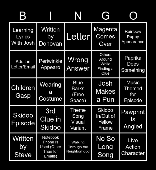 BC&Y Bingo Card