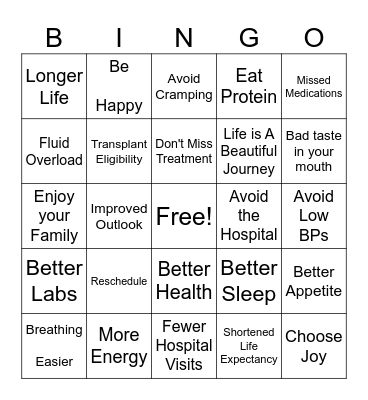 Life is a Beautiful Journey! Bingo Card