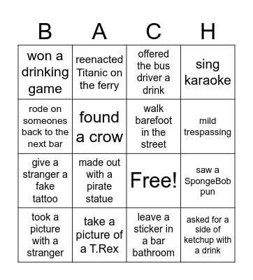 #CarrieHerHome Bingo Card